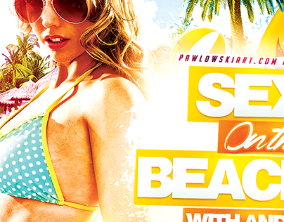 Sex On The Beach v2 Party Flyer Template