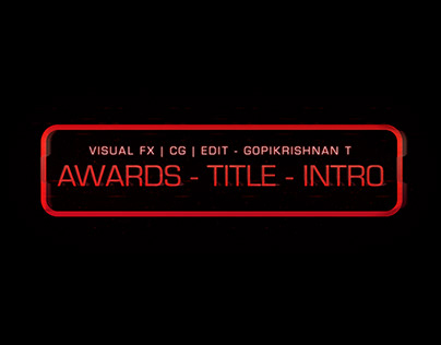 Awards - Title CG - Intro Animation