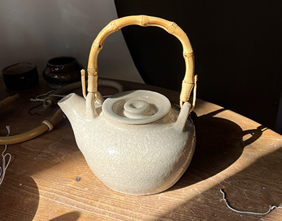 stoneware teapots and beakers... kiln unload