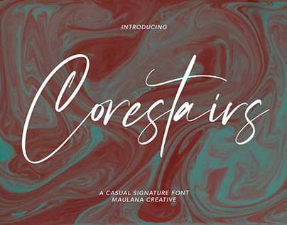 Corestairs Casual Signature Font