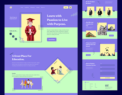 Education - Website Landing Page Design