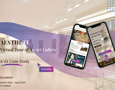UX | UI Case Study - Virtual tour of an art gallery