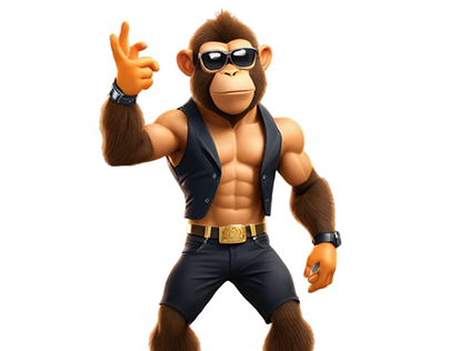 COOL MONKEY 3D GAMING CHARACTER DESIGN