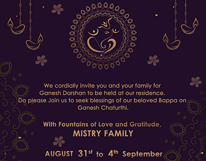Ganesh Chaturthi Invite