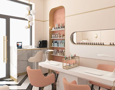 Interior design of a beauty bar in the city of Lviv