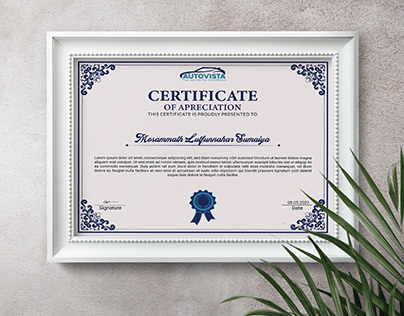 Branding Certificate Design