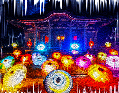 Umbrellas as Lanterns(reimagined)