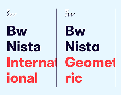 Bw Nista font family