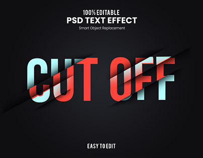 3D Text Style "CUT OFF"