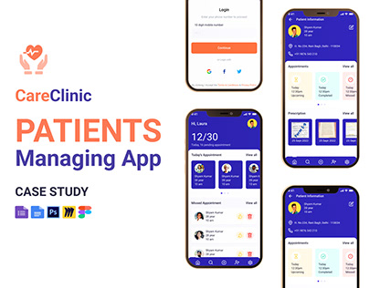 UX Case study: CareClinic - Patients Managing App