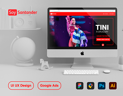 Soy Santander | UI UX Website, App Design & Google Ads