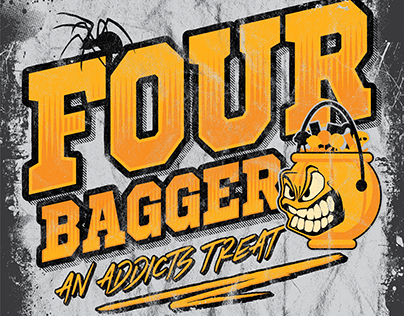 Four Bagger Halloween TShirt Design (Cornhole Addicts)