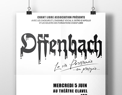 Affiche Offenbach spectacle