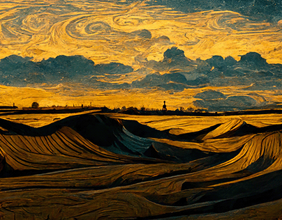 Digital Painting Dutch Skies