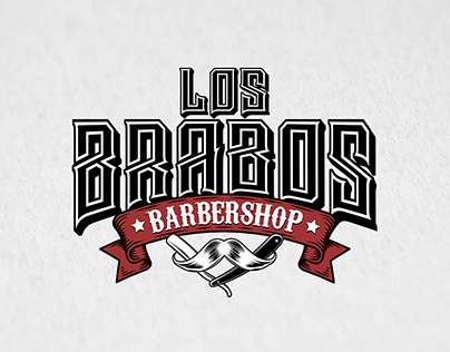 Logotipo - Los Brabos Barbershop