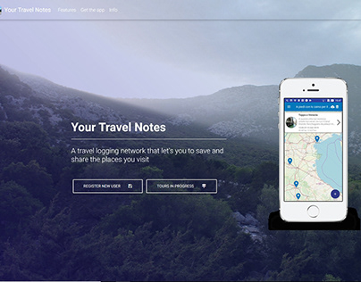 Your Travel Notes web platform