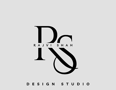 Rajvi shah logo design