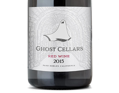 Ghost Cellars wine label for Californian wine.