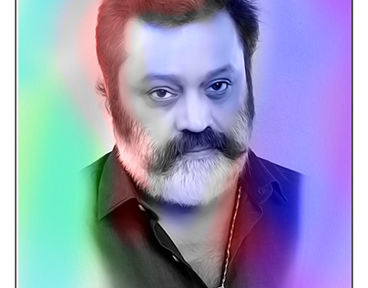 Malayalam Film Actor sureshgopi Oil paint