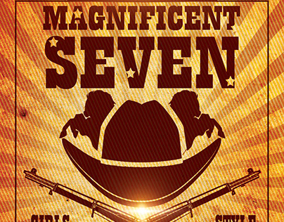 The Magnificent Seven PSD Flyer Template