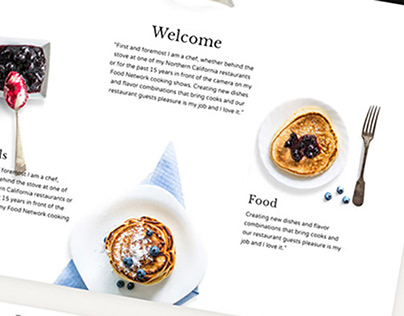 Restaurant Cafe, Cake Shop website design