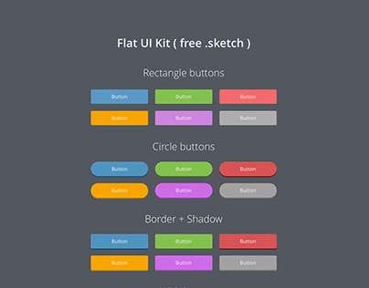Free Flat UI Kit (.sketch)