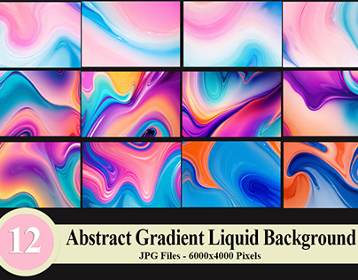 Free Abstract Gradient Liquid Background