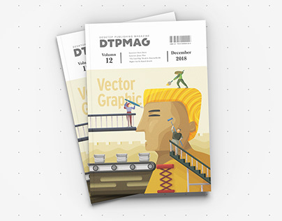 Vector Graphic Magazine Design