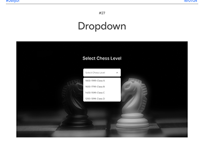 Dropdown DailyUIChallenge#27