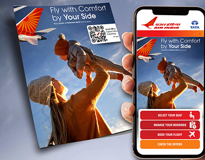 AIR INDIA Conceptual Design - Mobile App Interactivity