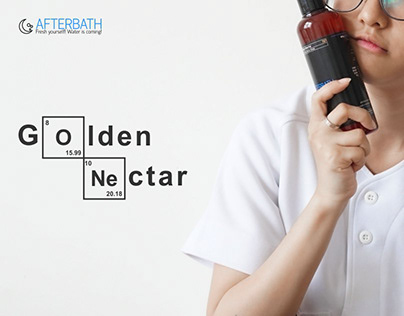 Afterbath™ GoldenNectar - Liquid Soap - Product Design