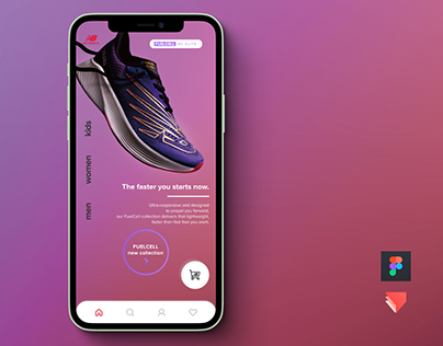 Sneakers and Sport Apparels E-Commerce Mobile App UI