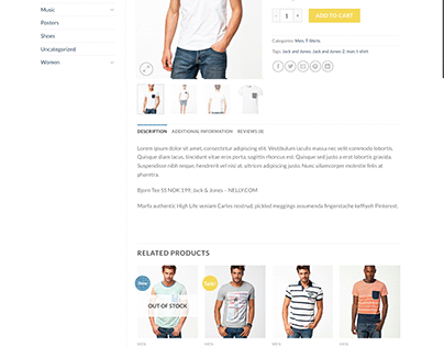 Flarsome Woocommerce product page Website