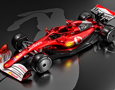 Ferrari F2004 Livery on the 2022 F1 concept car.