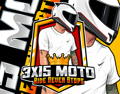 3X15 MOTO LOGO DESIGN FOR MOTO VLOGGER