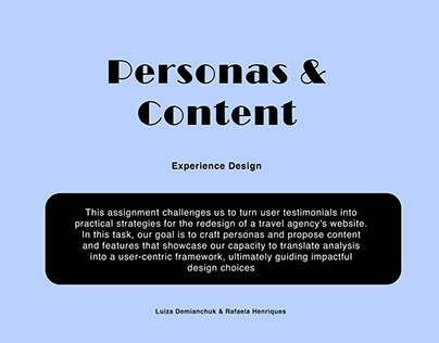 Experience Design - Personas