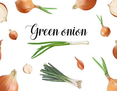 Pattern Green Onion