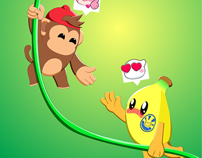Pocket Champs Monkey and Banana Champ Love
