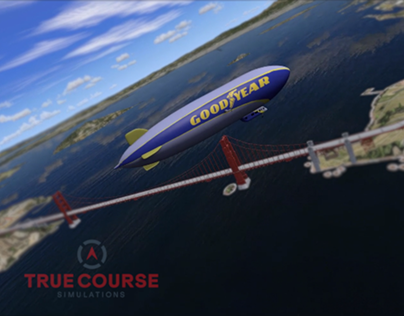 Goodyear Blimp Model For Unity Game Engine and P3D