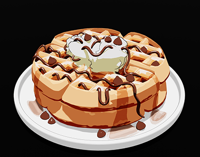 Ghibili style waffles