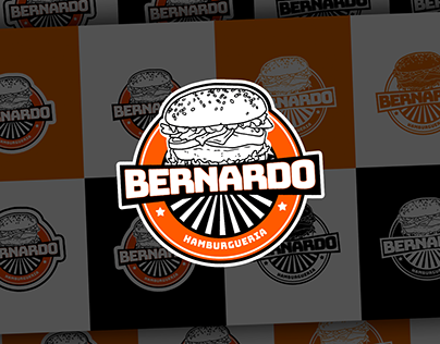 Project thumbnail - Bernardo Hamburgueria | Logo - by @kauezera