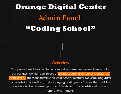 ODC "Coding School Admin Panel"