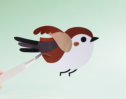 Animated Paper Bird