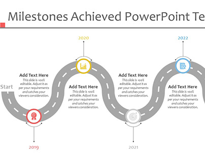 Milestones Achieved PowerPoint Presentation Template