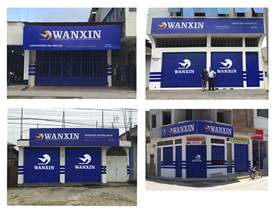 Branding en punto de venta - Cliente: Wanxin Motos
