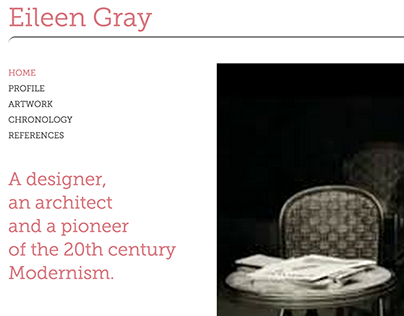 Eileen Gray Website