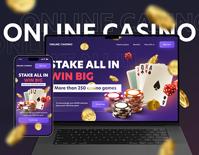 Online casino Landing page