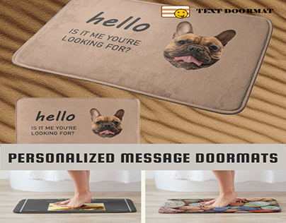 Get Your Own Personalized Message Doormats