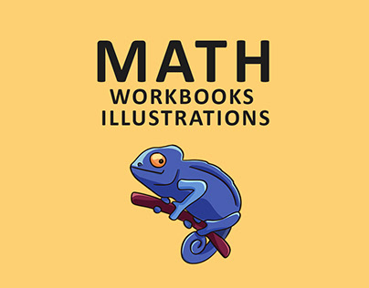 Math workbook illustrations