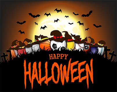 Halloween sports illustrations and more